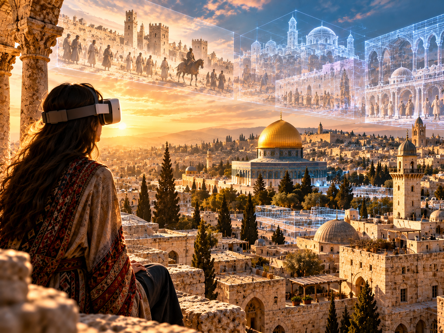 Jerusalem virtual reality concept for Zakira